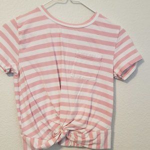 Pink stripped shirt